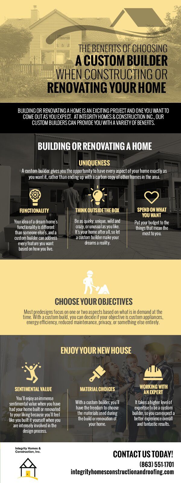 The Benefits of Choosing a Custom Builder When Constructing or Renovating Your Home
