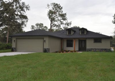 Modern house and grass