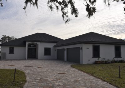 Modern house in white color